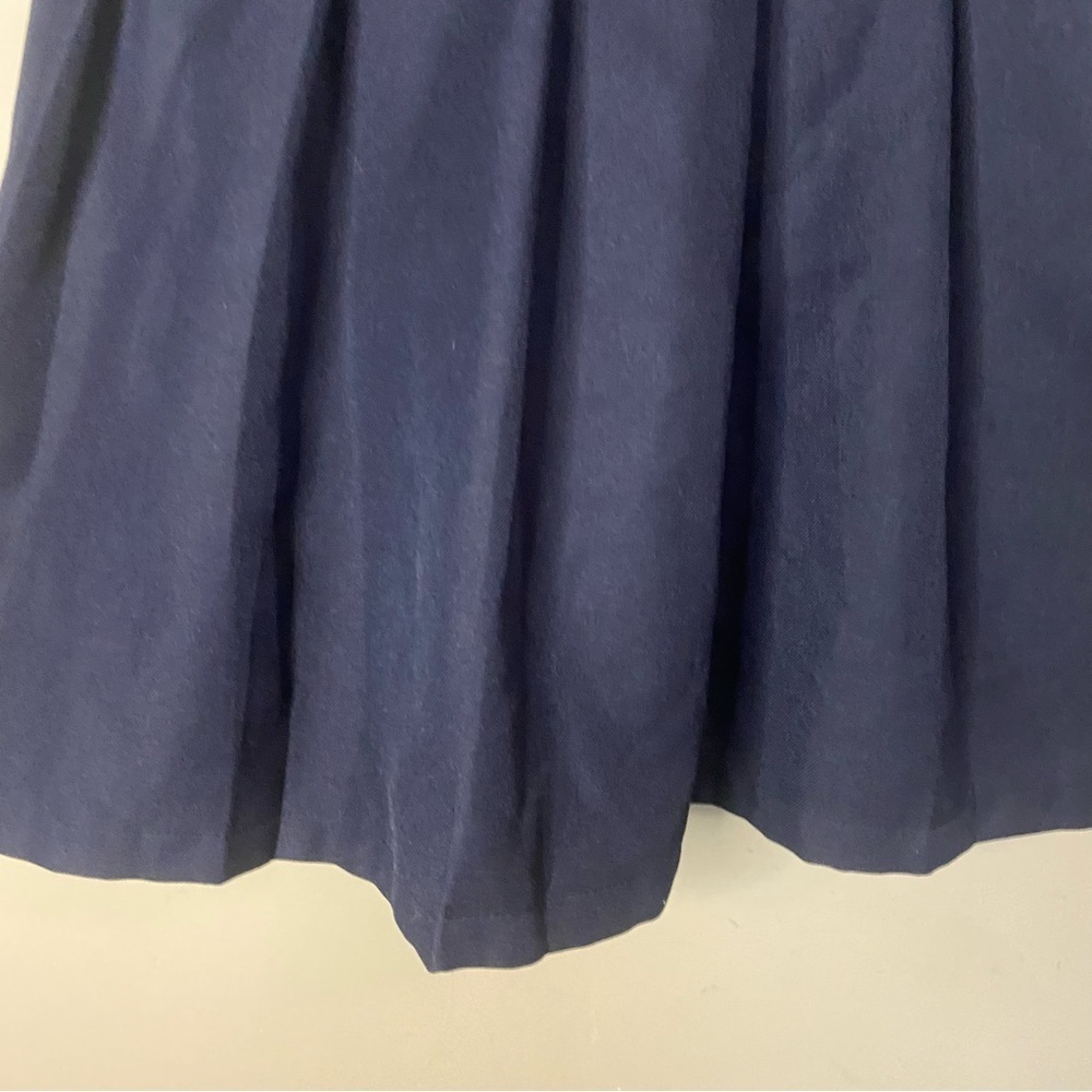 Girls IZOD Approved School Wear Pleated Pull-On Scooter Skirt Uniform Navy - Picture 4 of 8